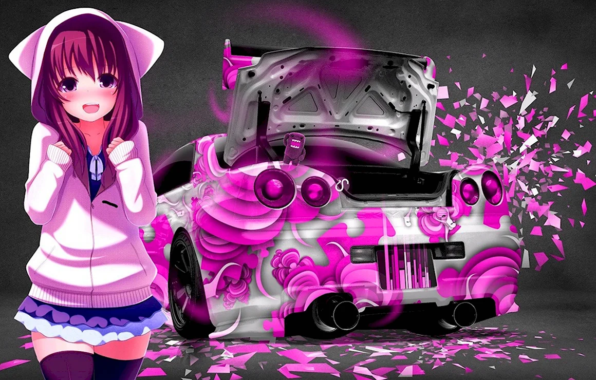Nissan Skyline GTR r34 аниме