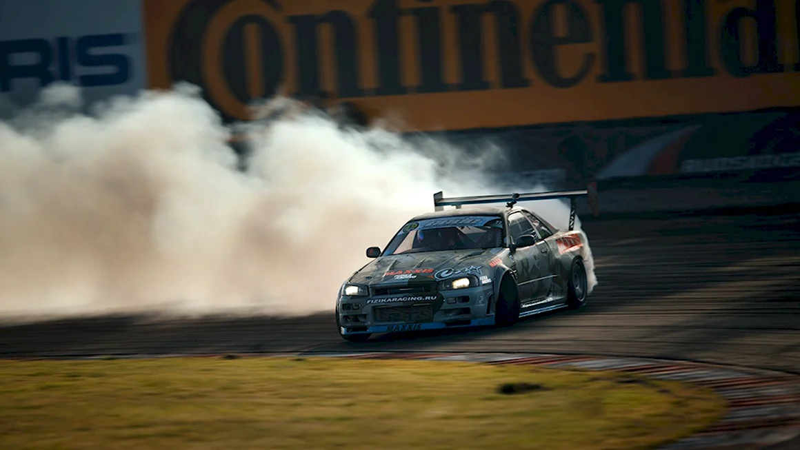 Nissan Skyline GTR r34 дрифт