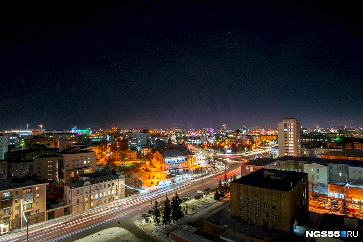Ночной Омск