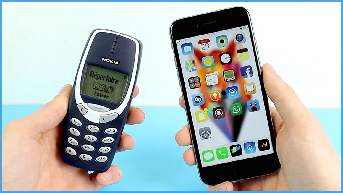 Nokia 3310 и iphone