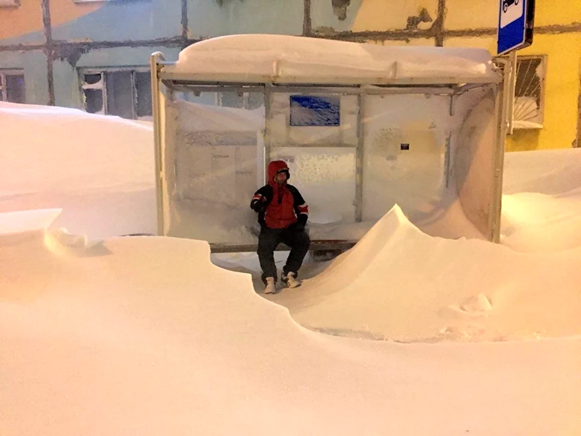 Норильск сугробы