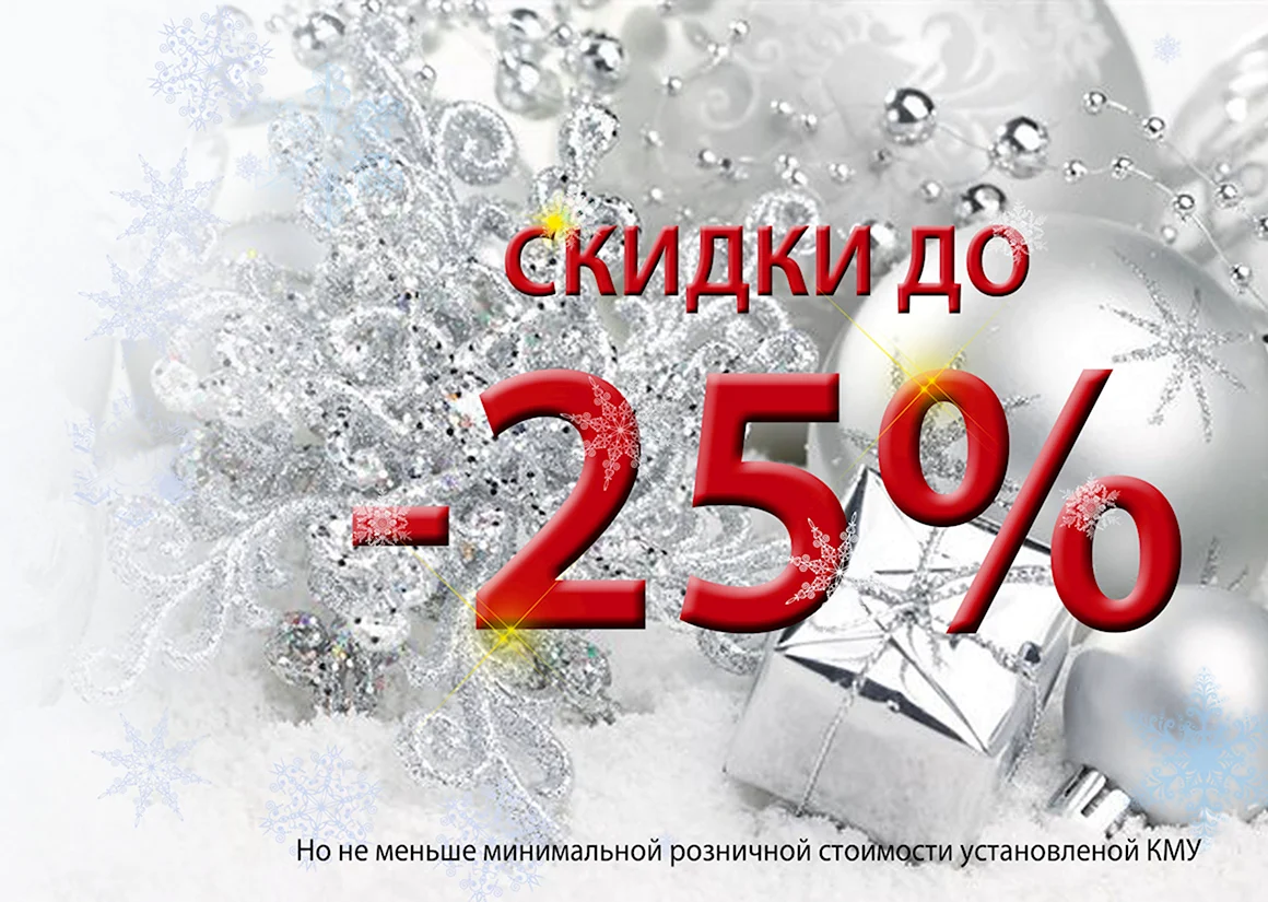 Новогодняя скидка 25