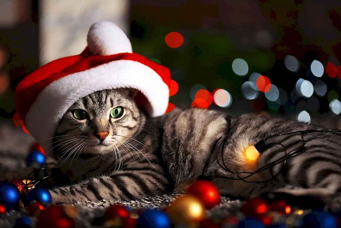 Новогодний кот