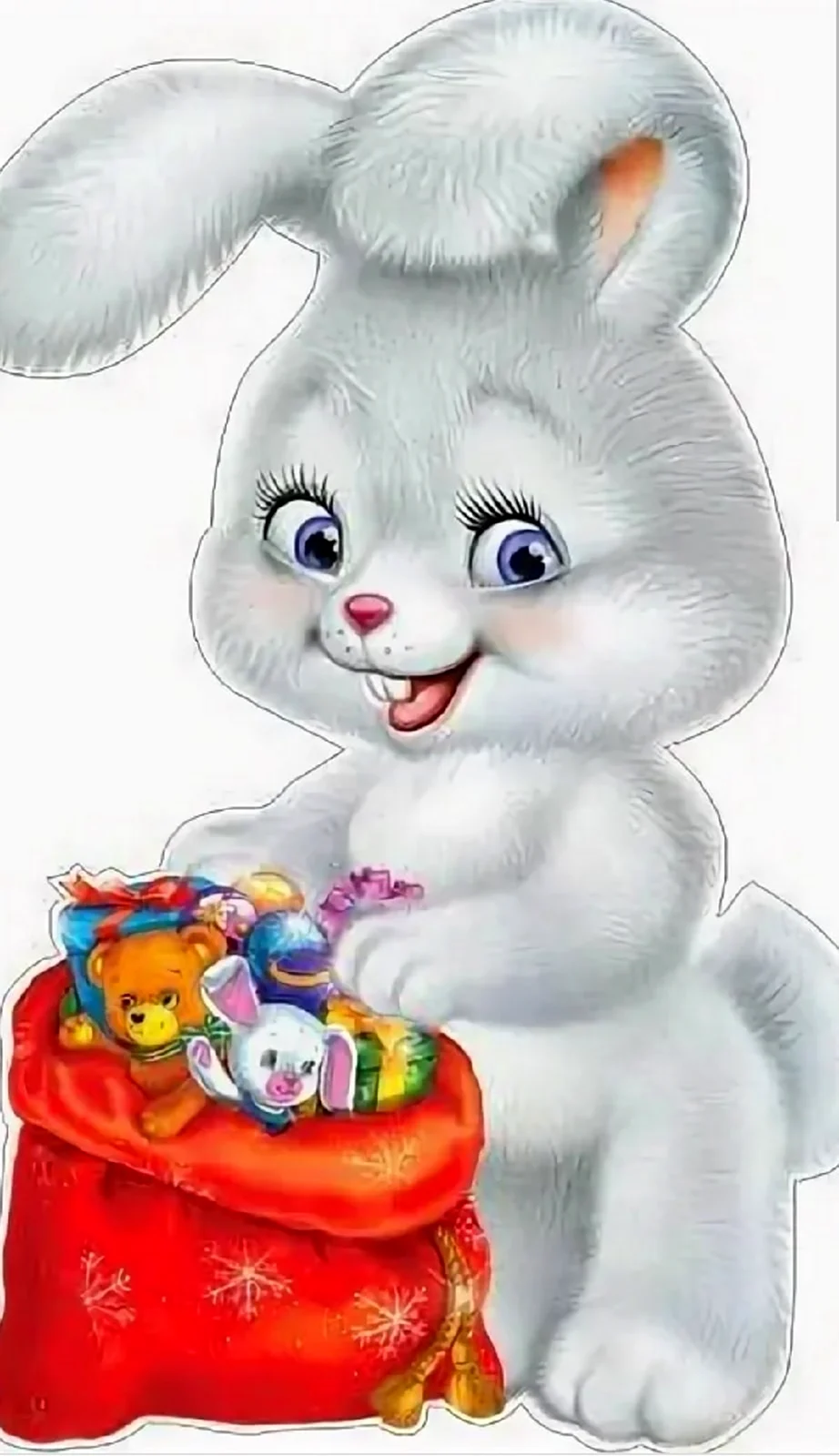 Новогодний зайчик для детей