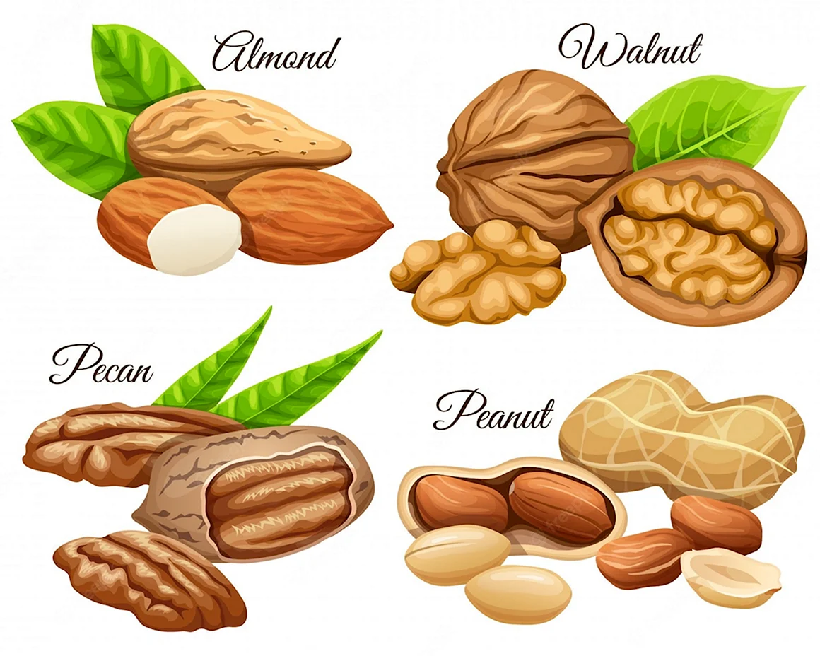 Nuts миндаль пекан