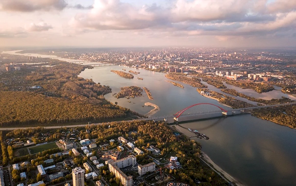Обь в Новосибирске фото