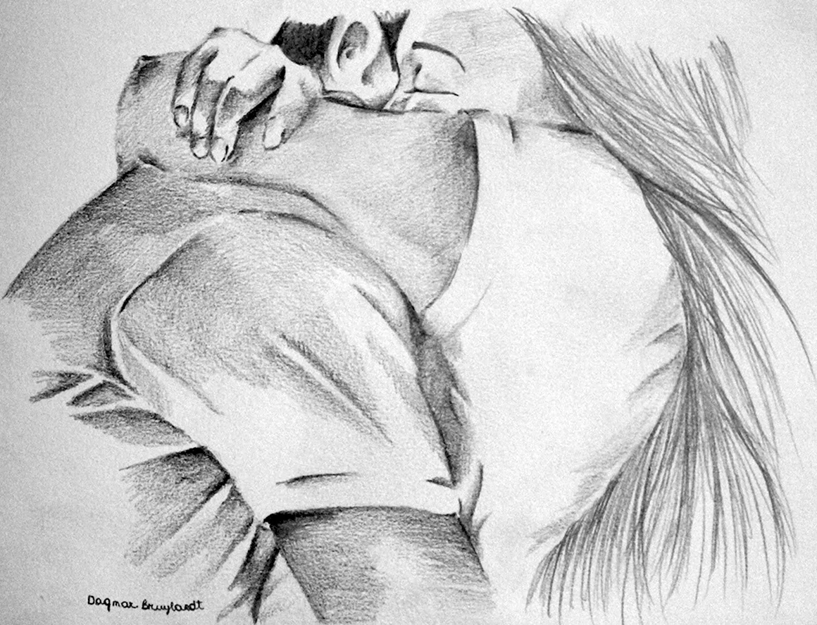 Объятия рисунки не сложно