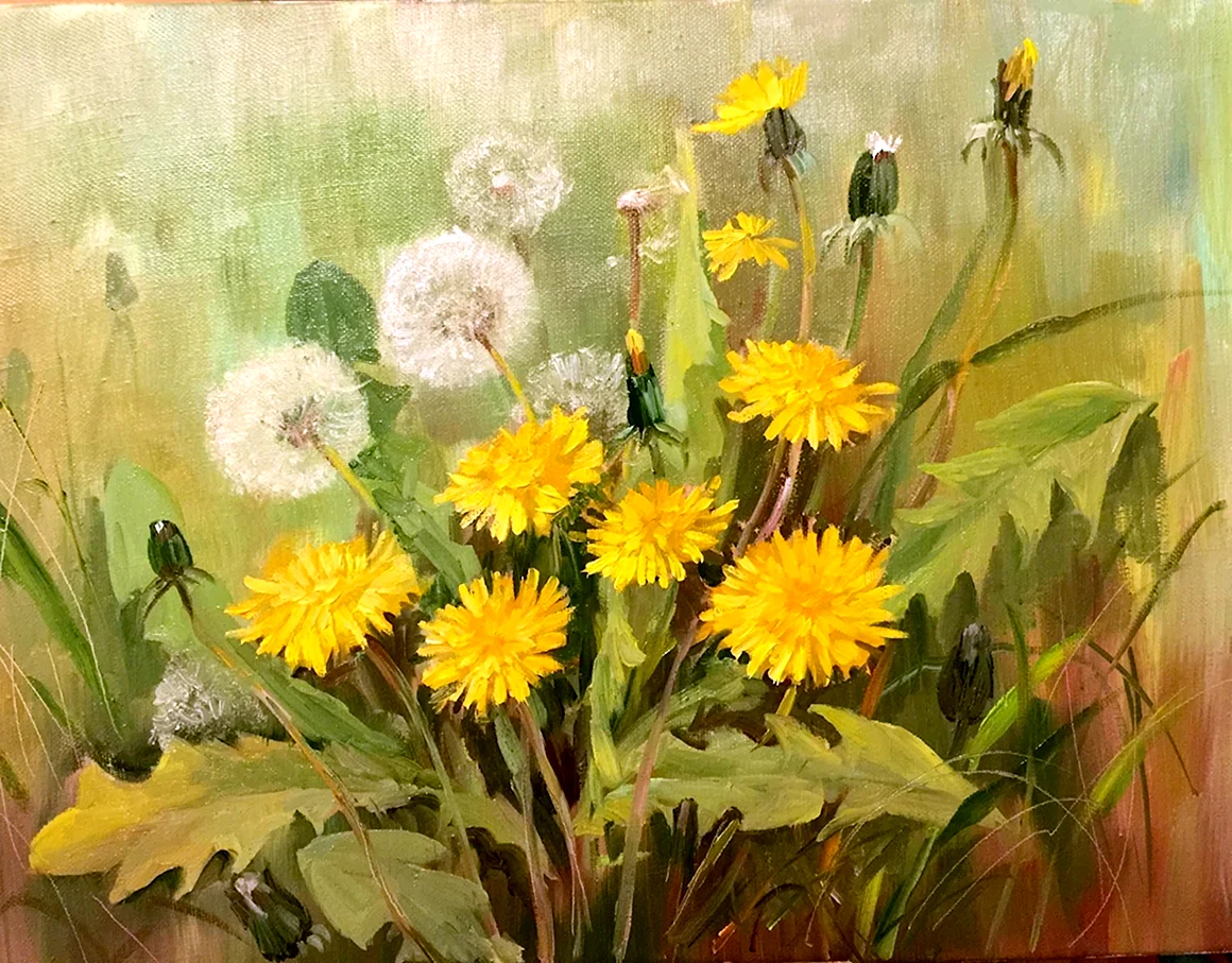 Одуванчики художник Андрияка