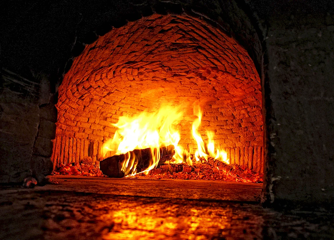 Огонь в печке