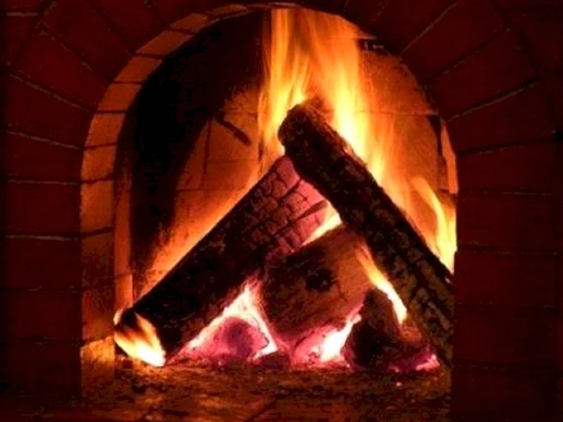 Огонь в печке