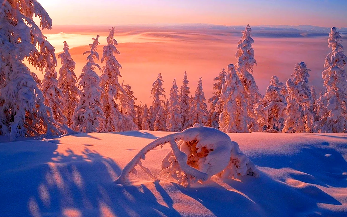 Оймякон река зимой