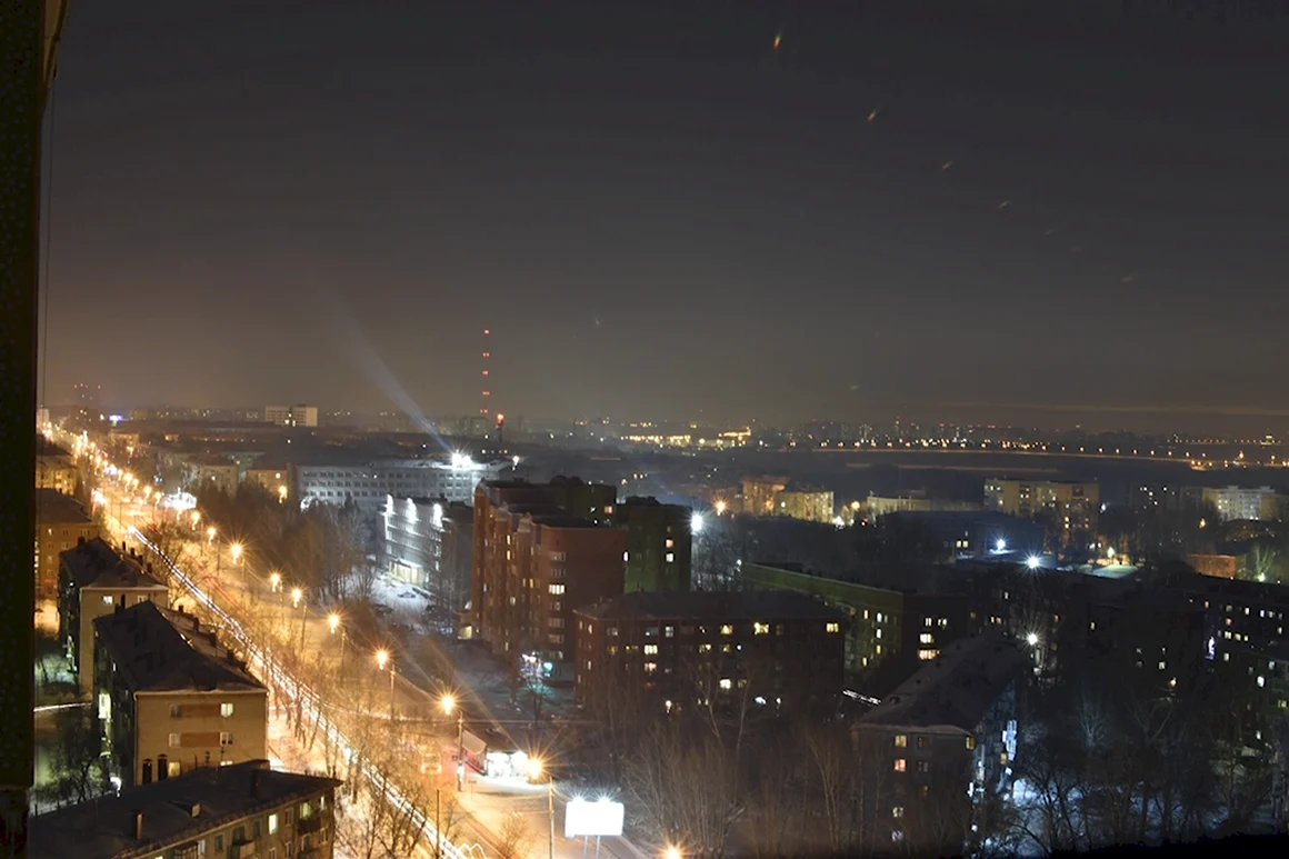 Омск ночью