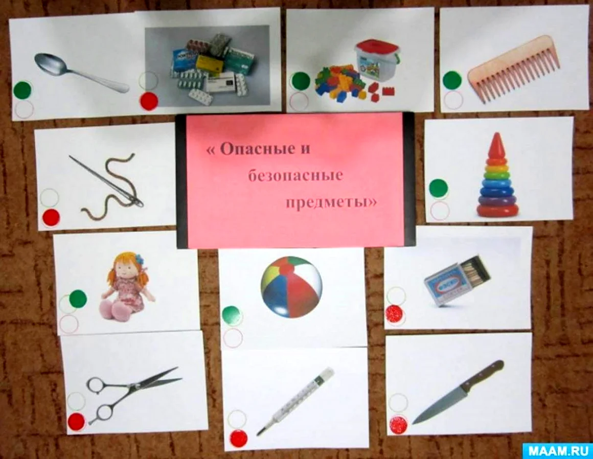 Опасные и безопасные предметы для дошкольников