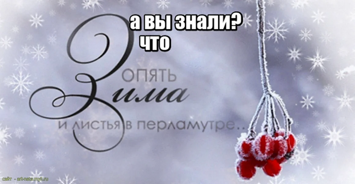 Опять зима