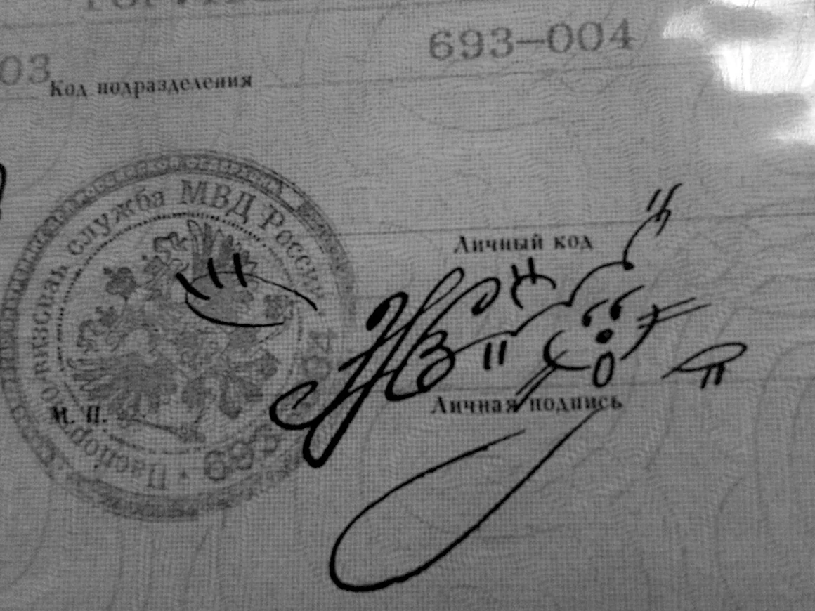 Оригинальные подписи