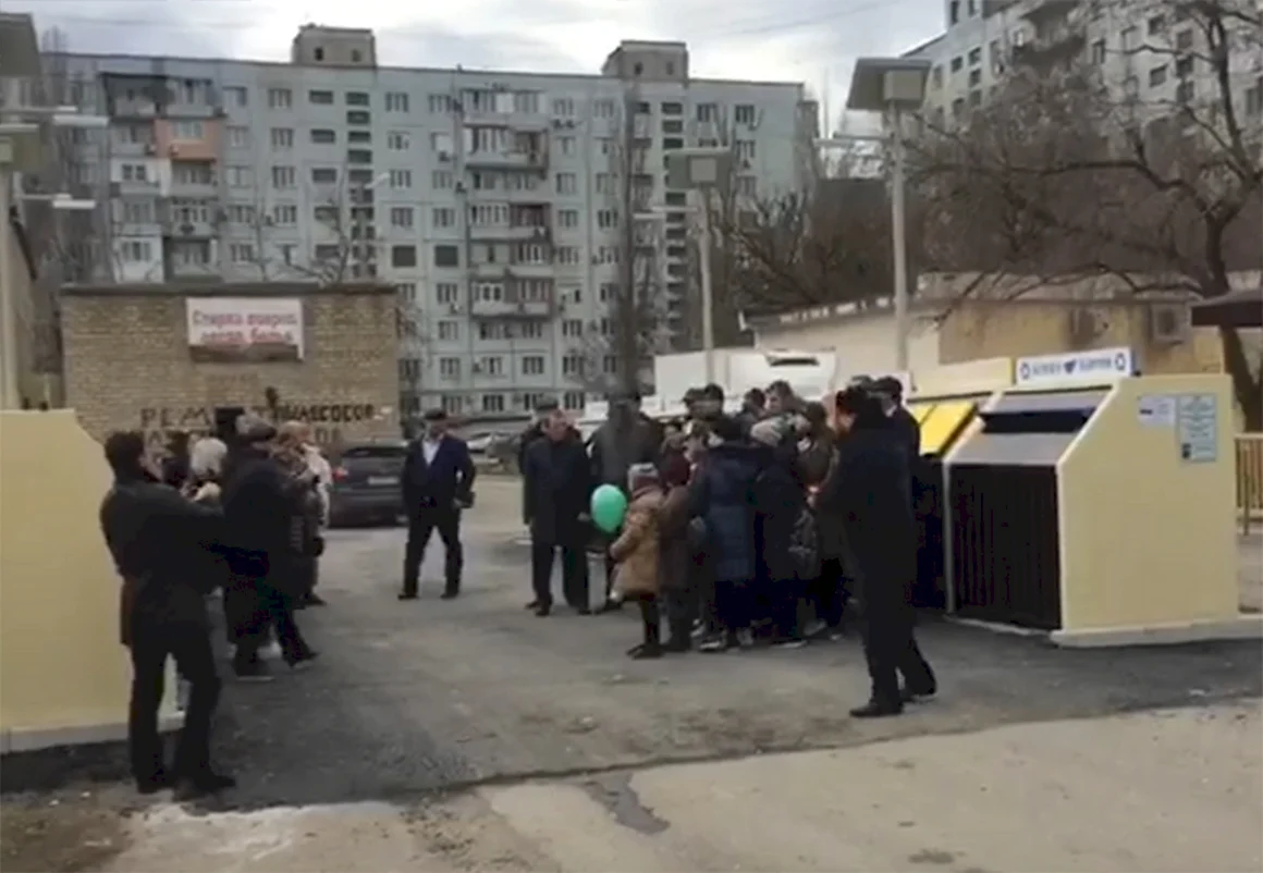 Открытие мусорки в Махачкале
