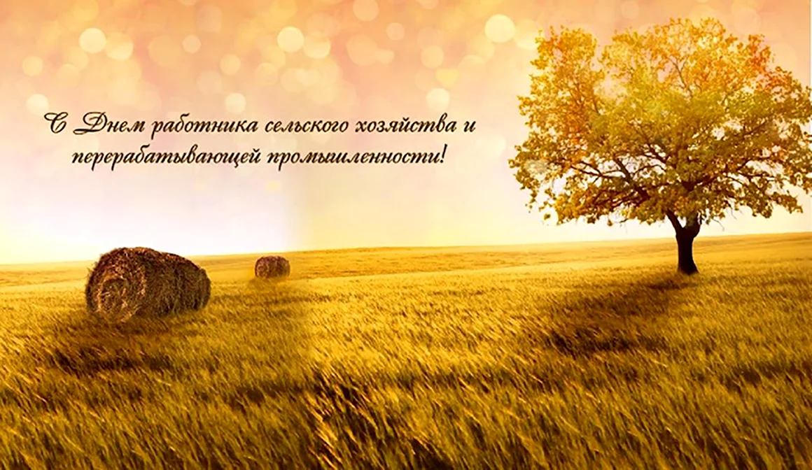 Открытка сельское хозяйство