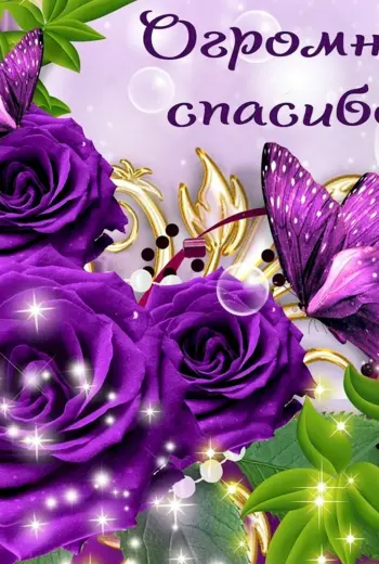 Открытки с благодарностью