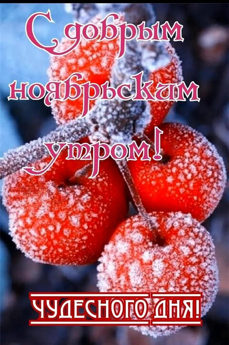 Открытки с добрым ноябрьским утром