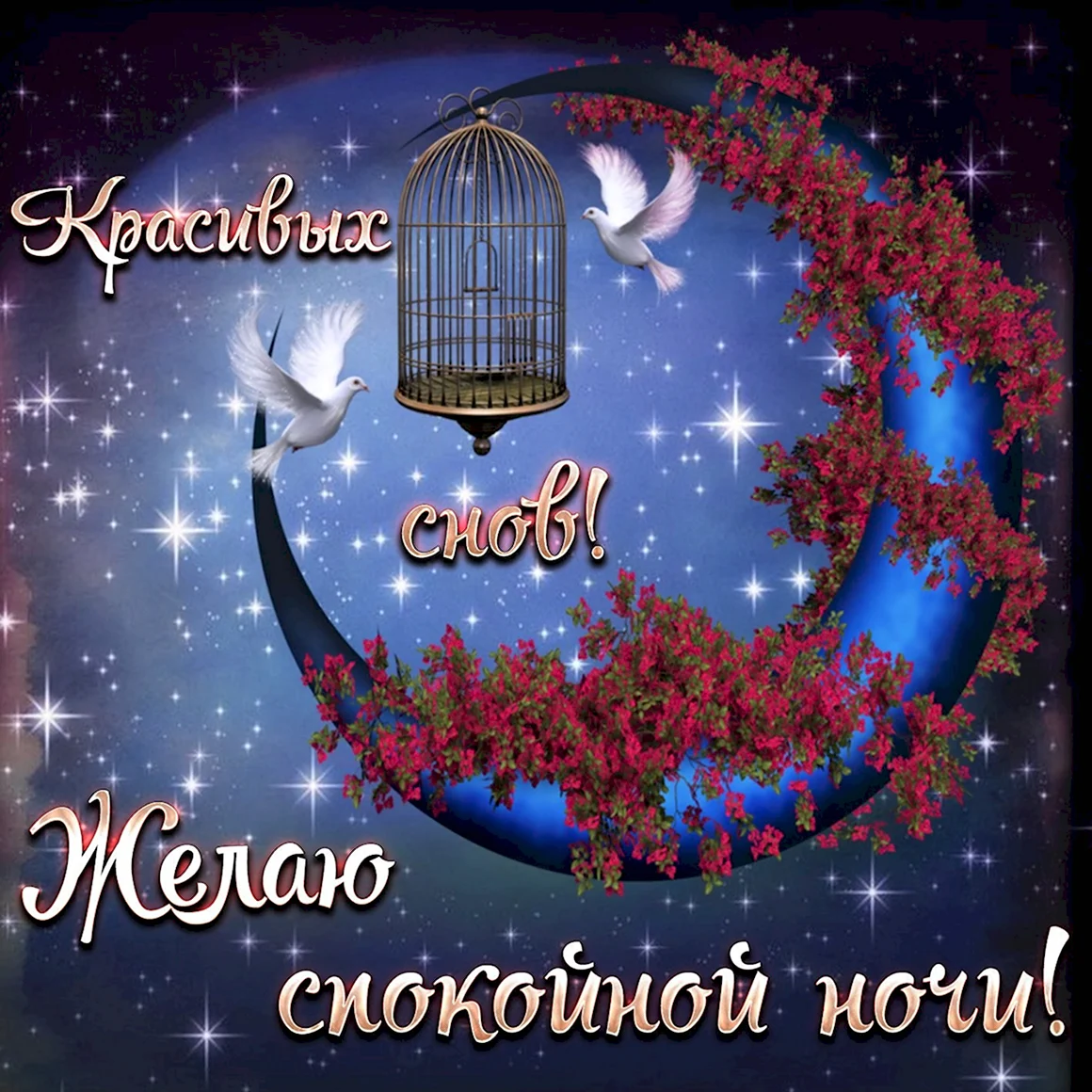 Открытки спокойной ночи