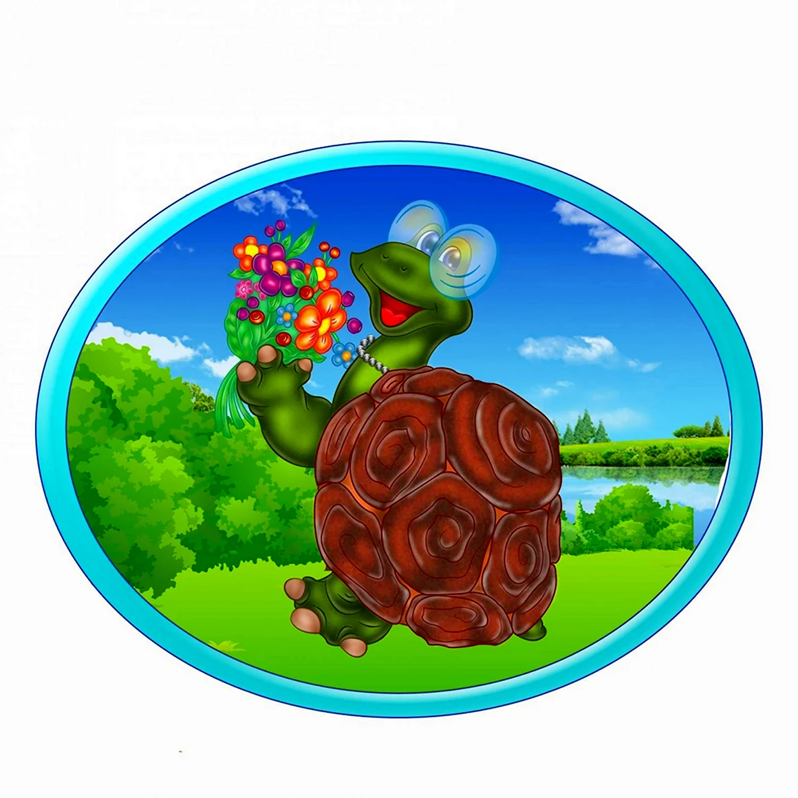 Овальные наклейки на шкафчик