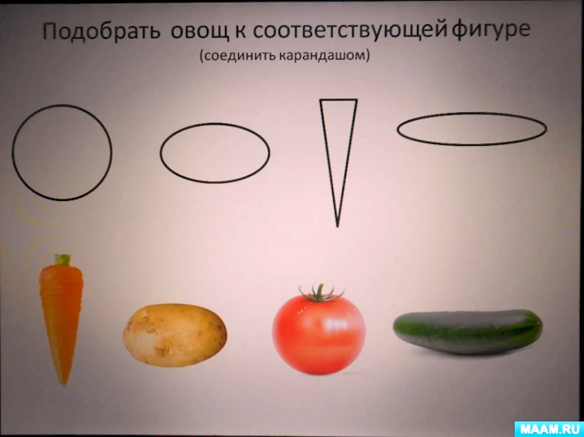 Овощи и геометрические фигуры