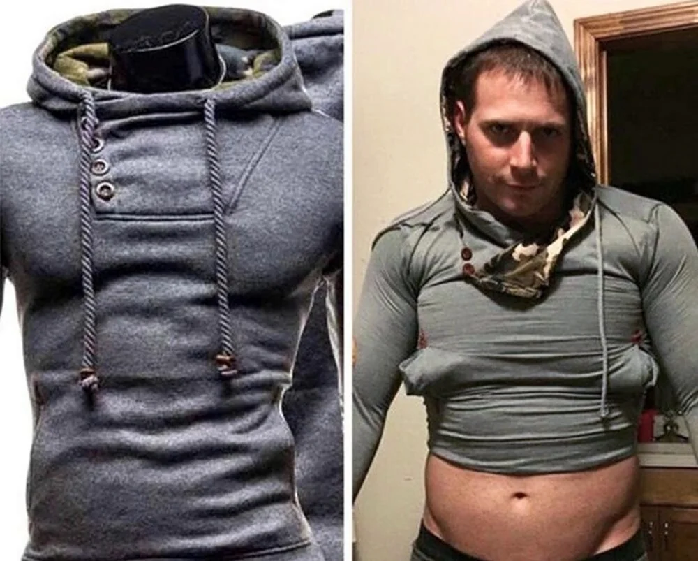 Ожидание и реальность одежда