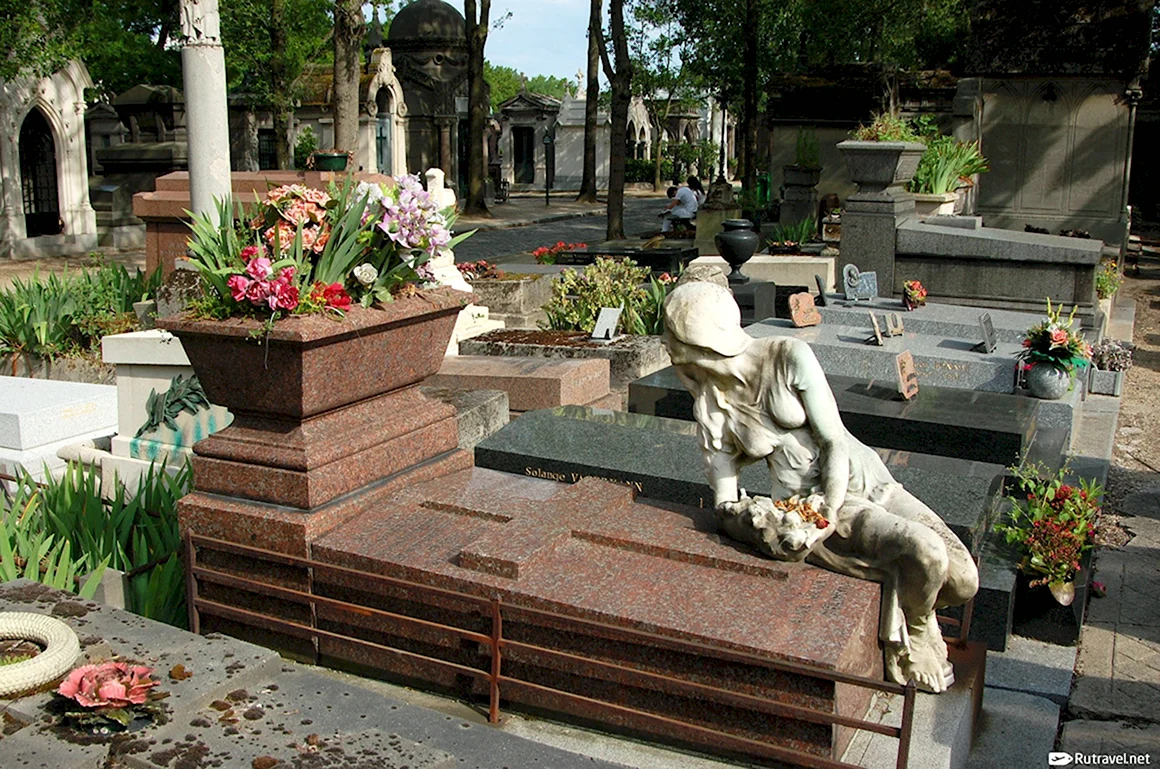 Памятники в Европе на кладбище