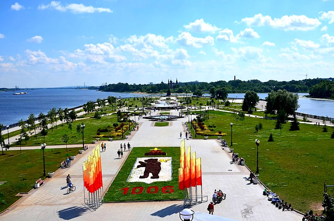 Парк стрелка Ярославль