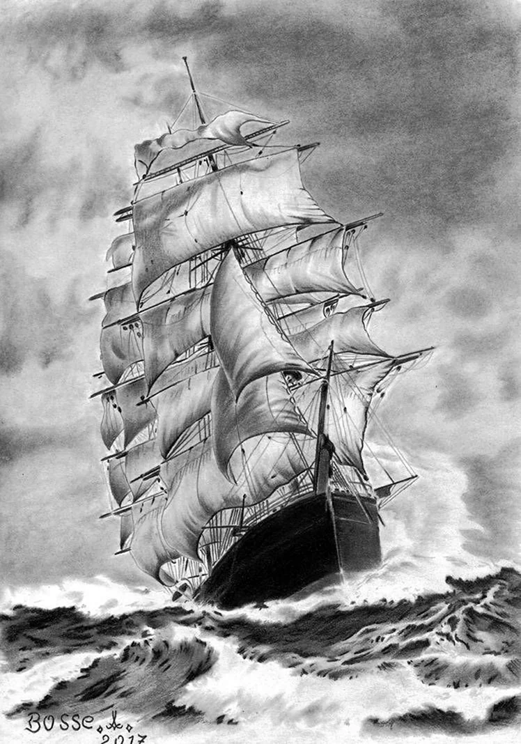 Парусник рисунок