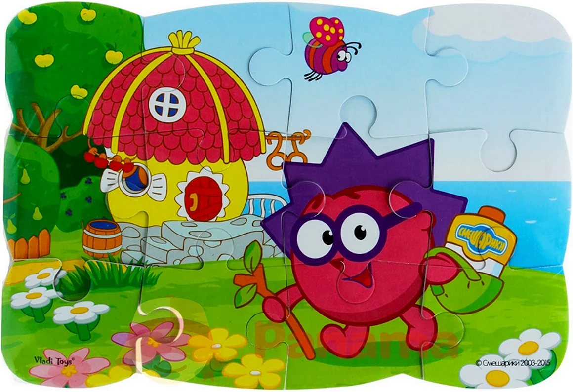 Пазл Vladi Toys Смешарики - Ежик vt3205-43 12 дет.