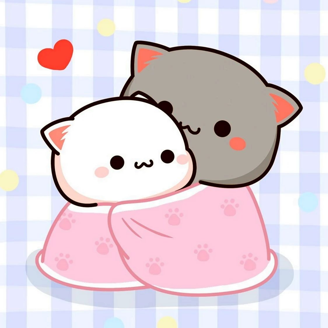 Peach goma Cat