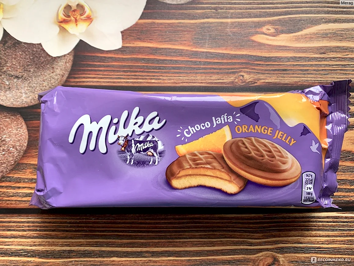 Печенье Милка с желе