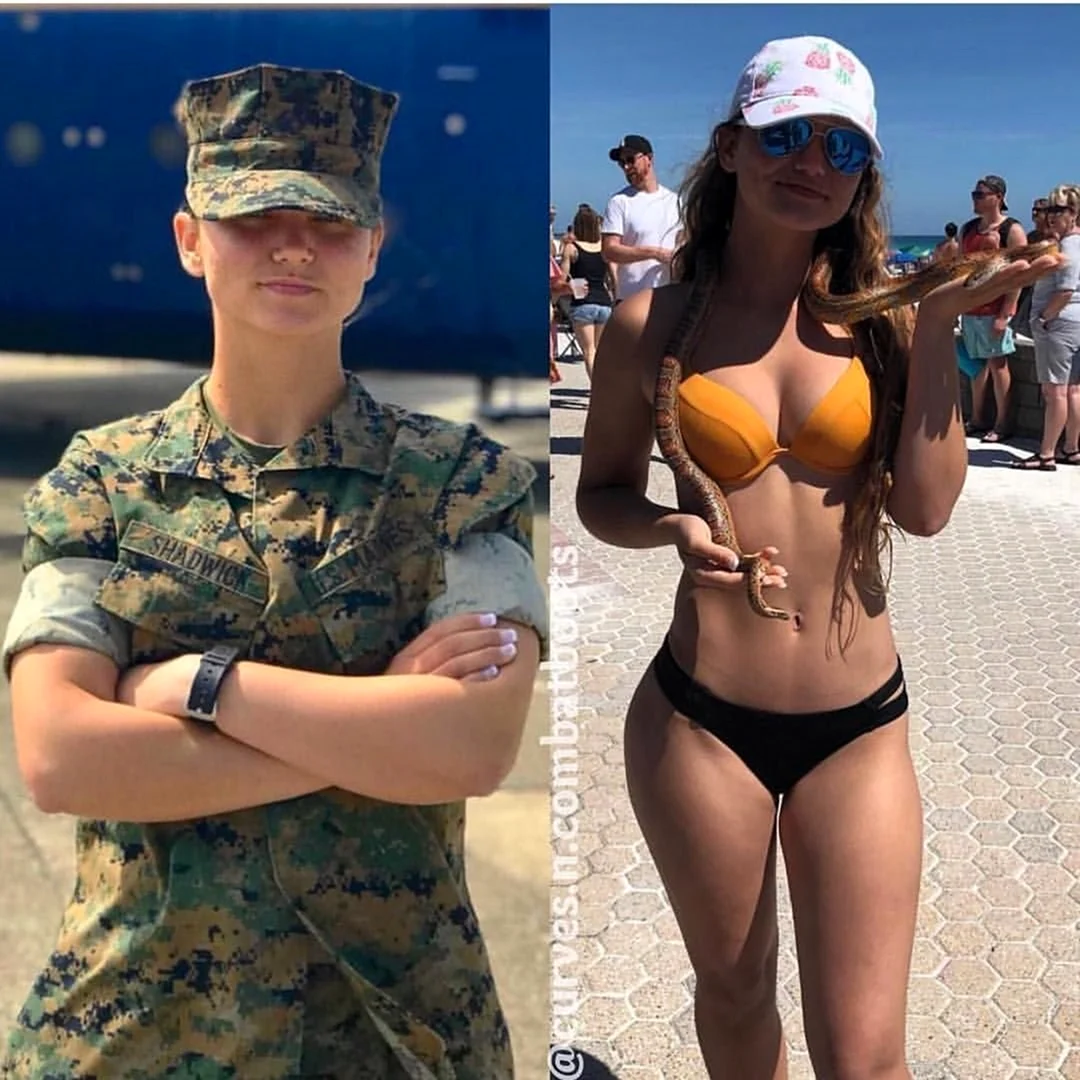 Пейтон в военной форме