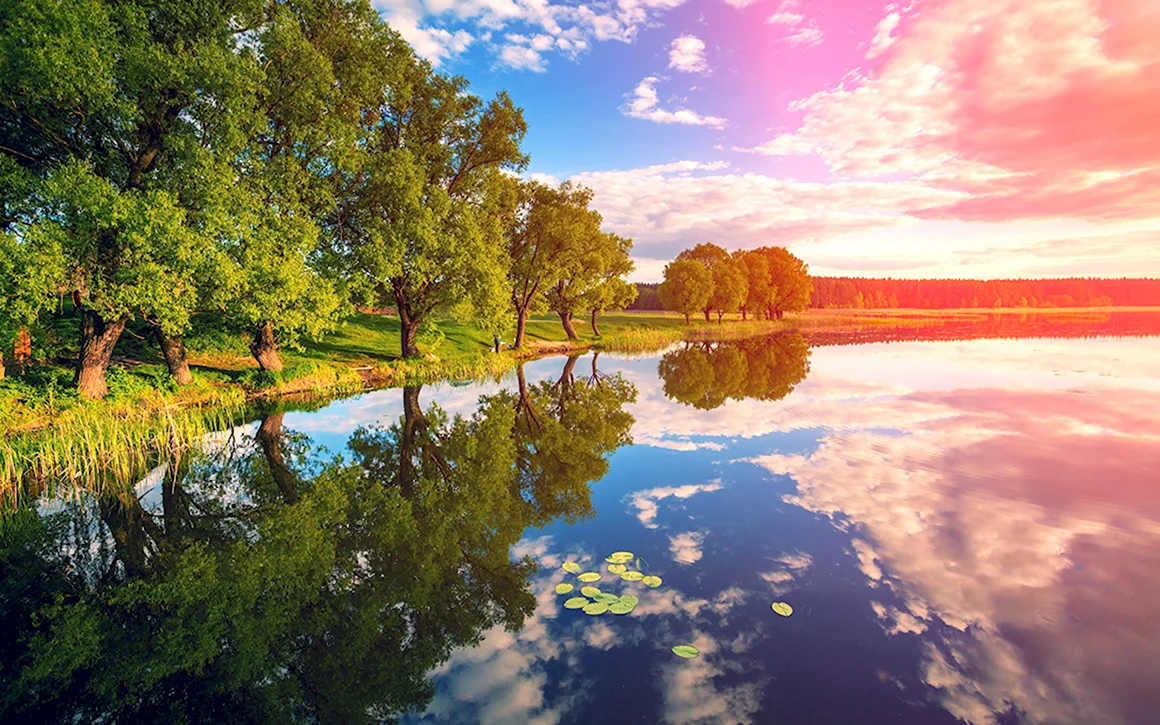 Пейзаж с рекой