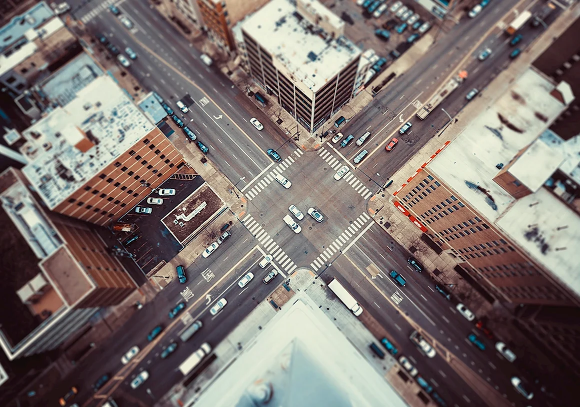 Перекресток сверху