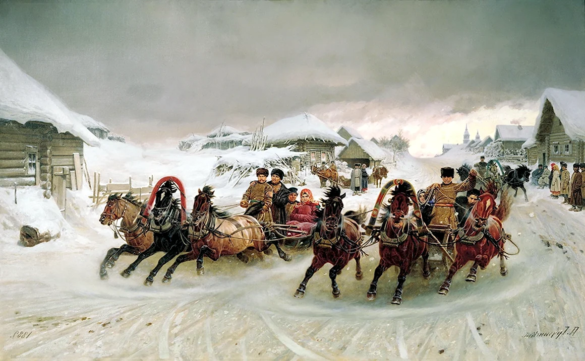 Петр грузинский. Масленица. 1889
