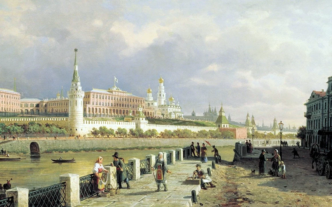 Петр Верещагин. Вид на Кремль 1879