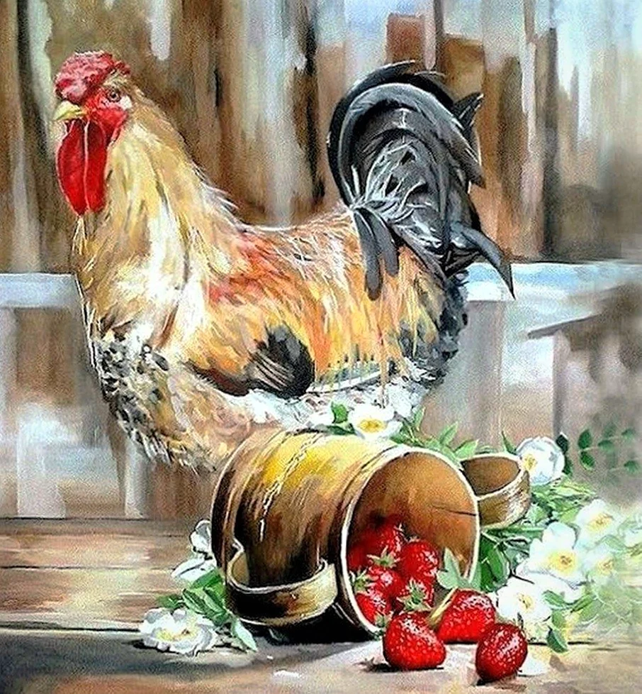 Петушок для декупажа