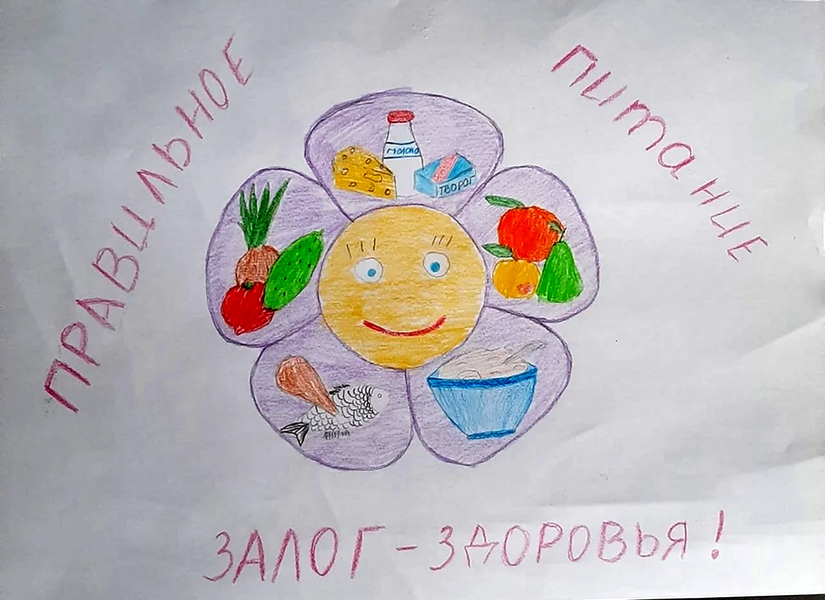 Питание залог здоровья рисунок