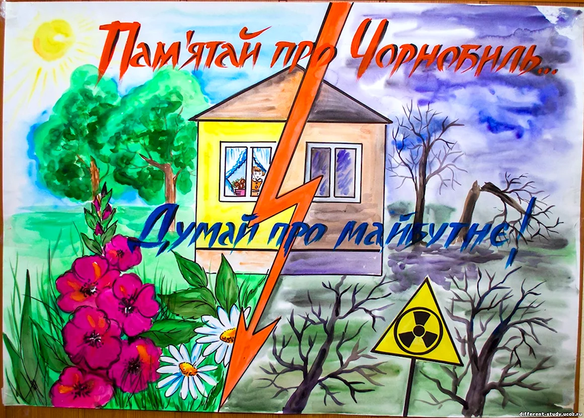 Плакат на тему мир без атомных катастроф