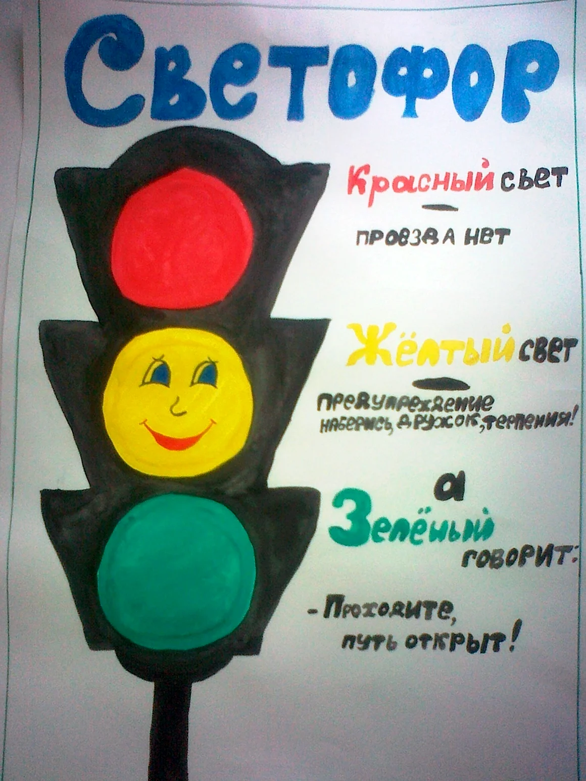 Плакат на тему ПДД
