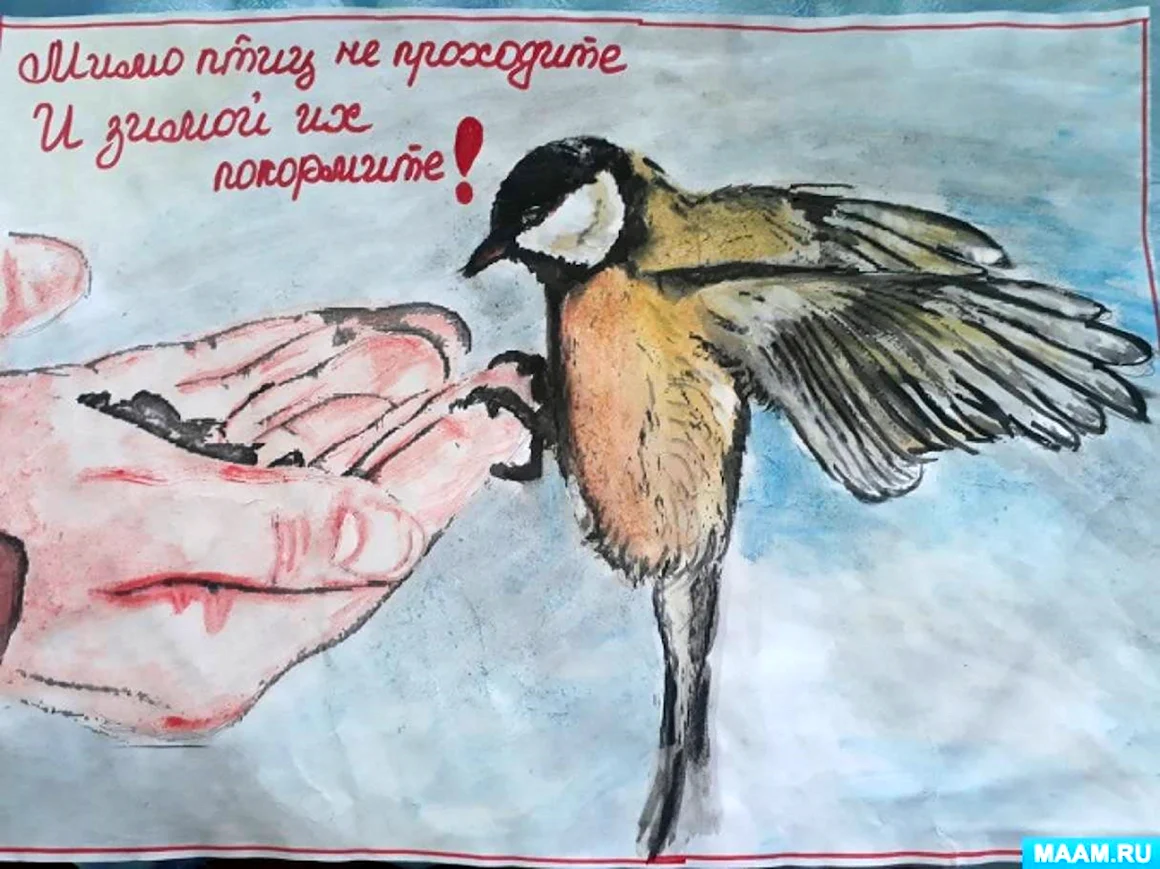 Плакат на тему птицы