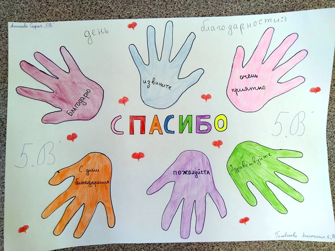 Плакат вежливые слова