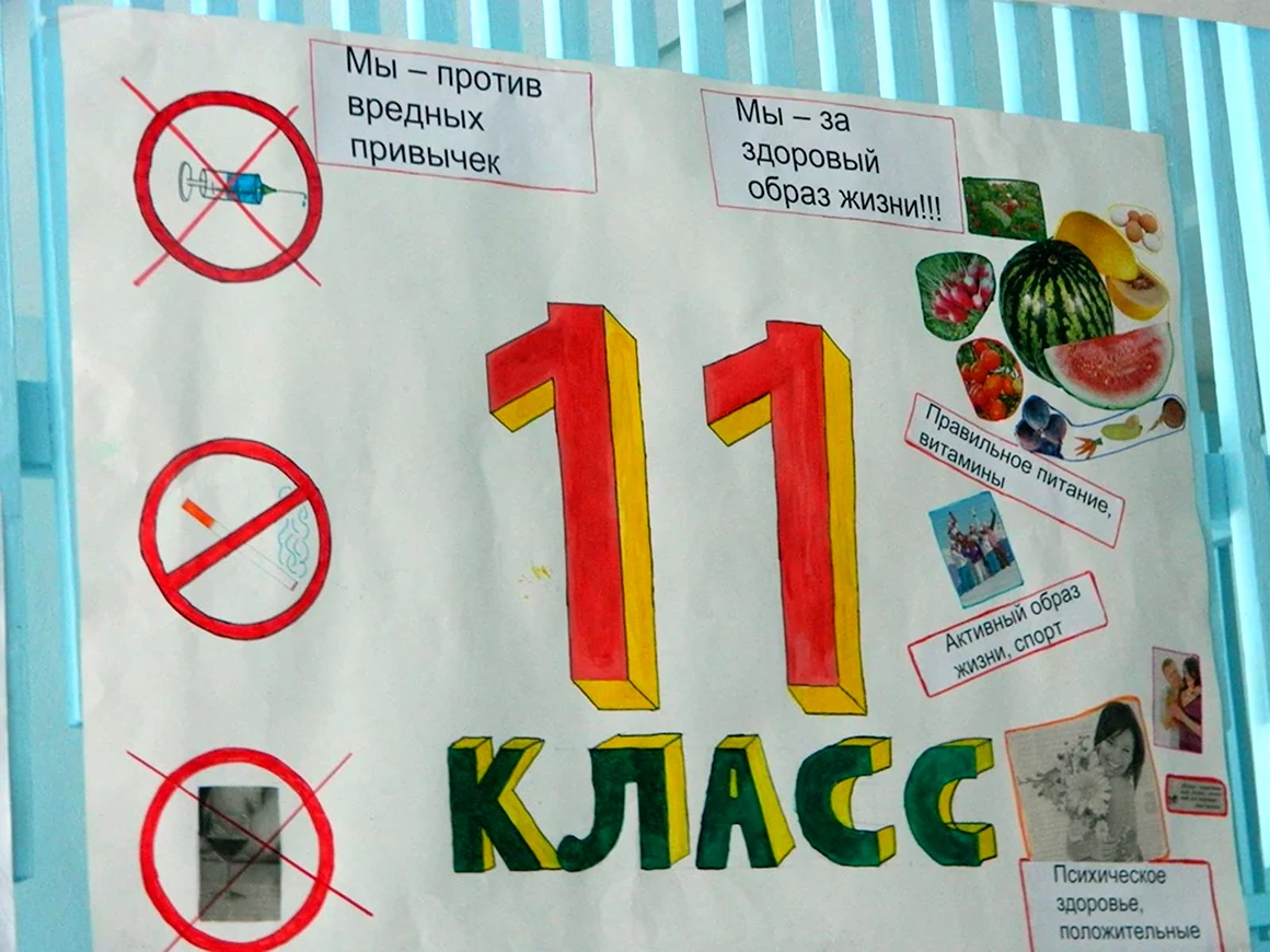 Плакат вредные привычк