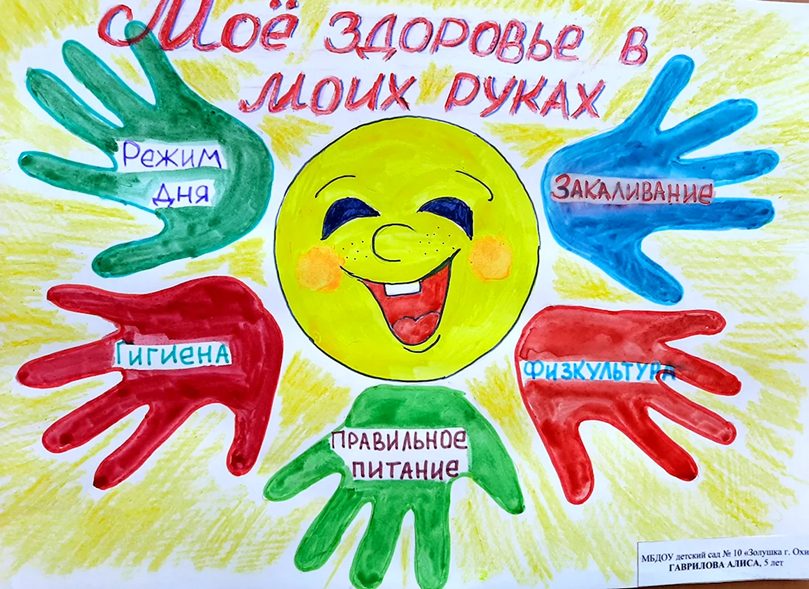 Плакат здоровый образ жизни