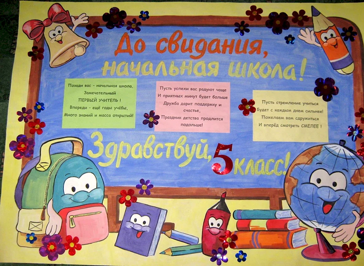 Плакаты на выпускной начальной школы