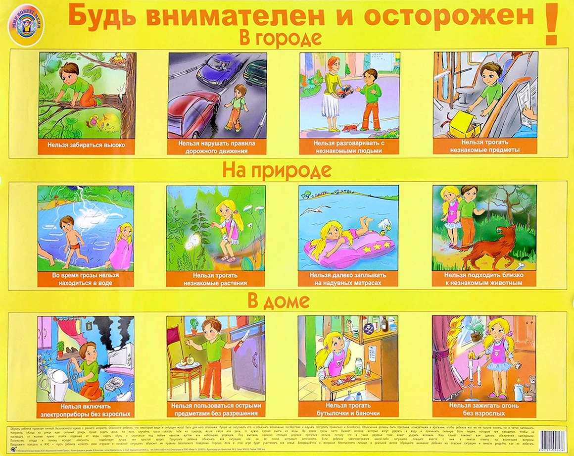 Плакаты по ОБЖ для детей