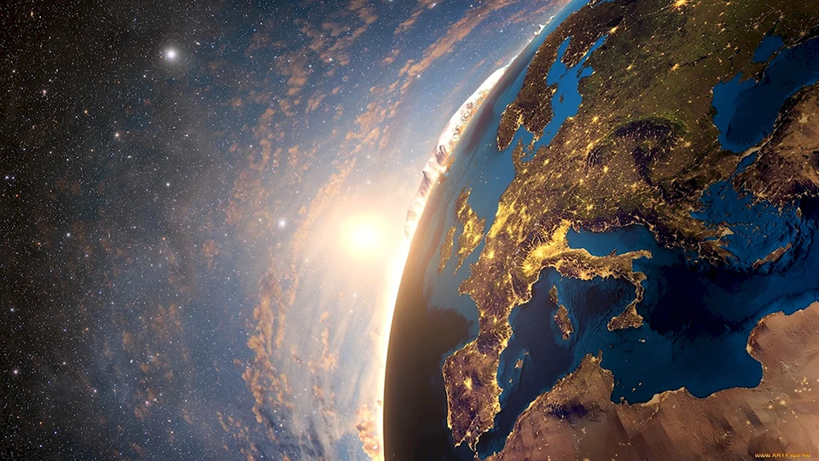 Планета земля из космоса