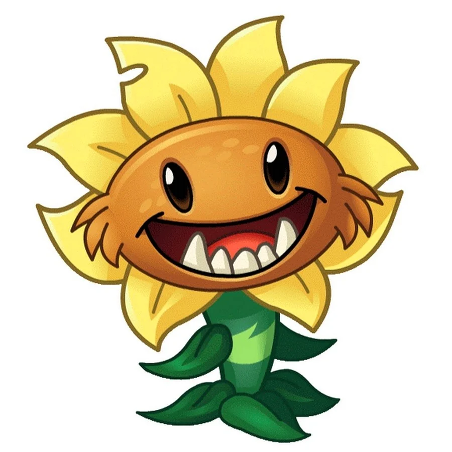 Plants vs Zombies 2 подсолнух
